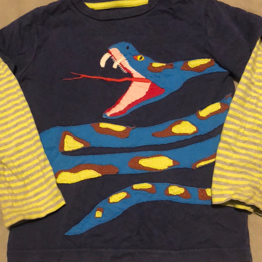 Mini Boden Snake Appliqué Shirt